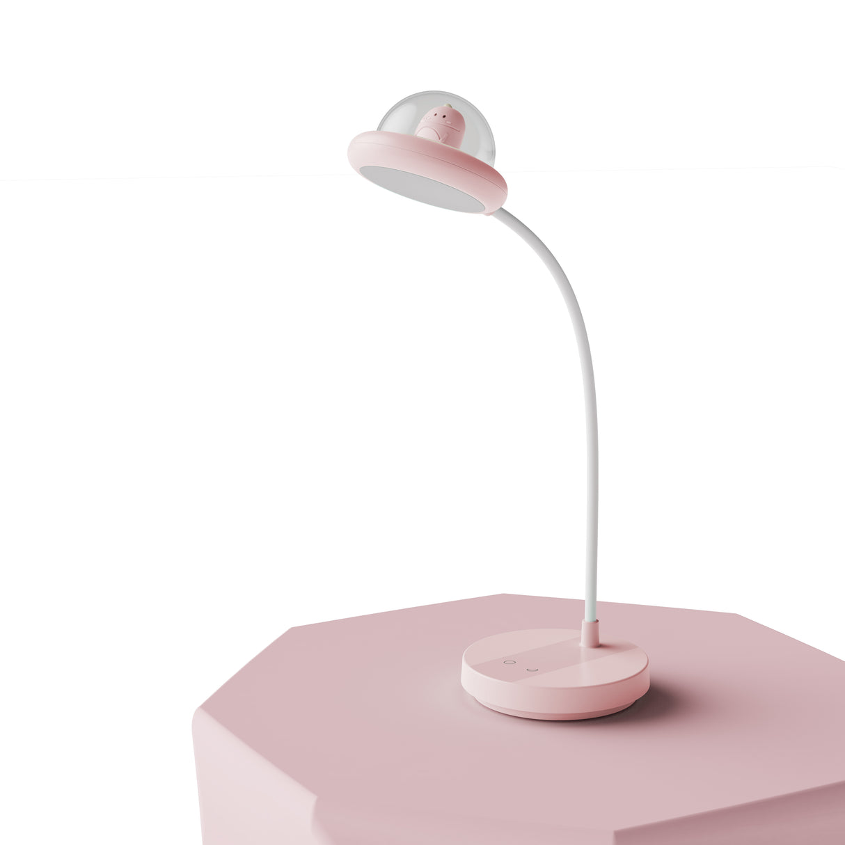 Nachttischlampe USB-Aufladung rosa