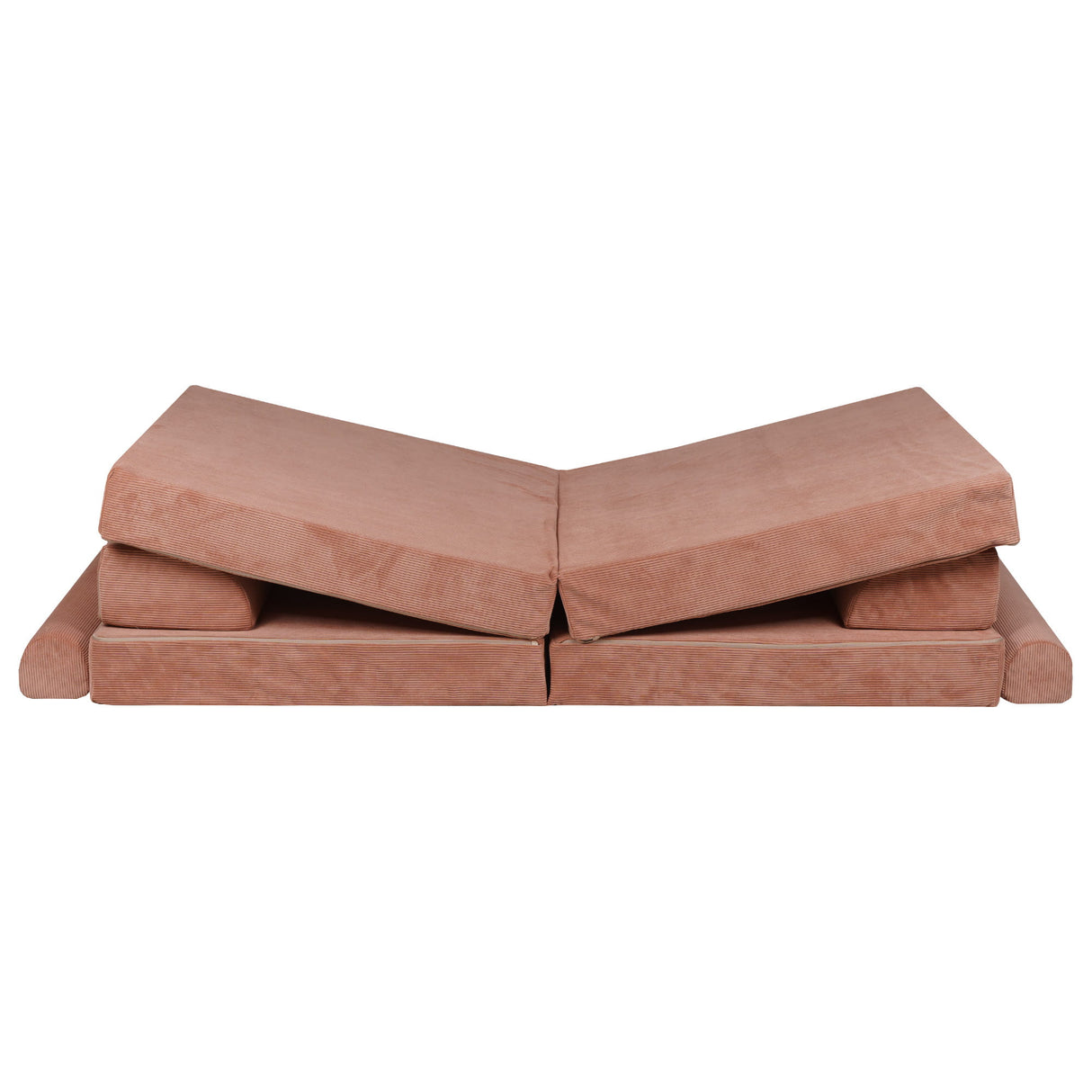 Premium-Spielsofa Cord - ziegelrot