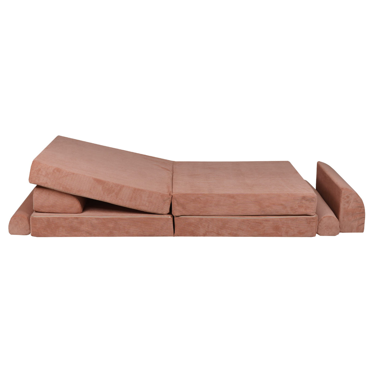 Premium-Spielsofa Cord - ziegelrot