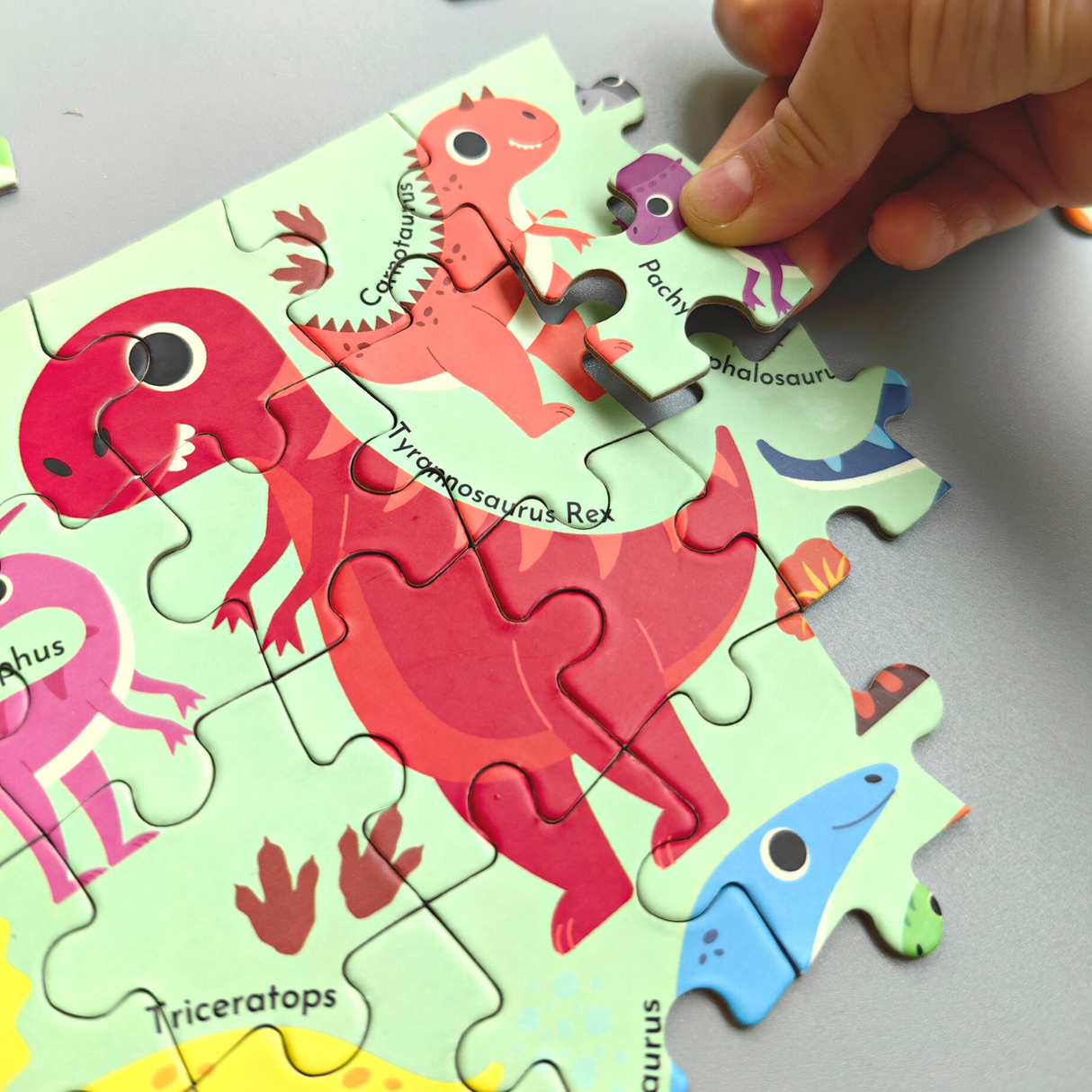 Mini Puzzle Dinosaurier - Kreidezeit 40 Stk.-23,5