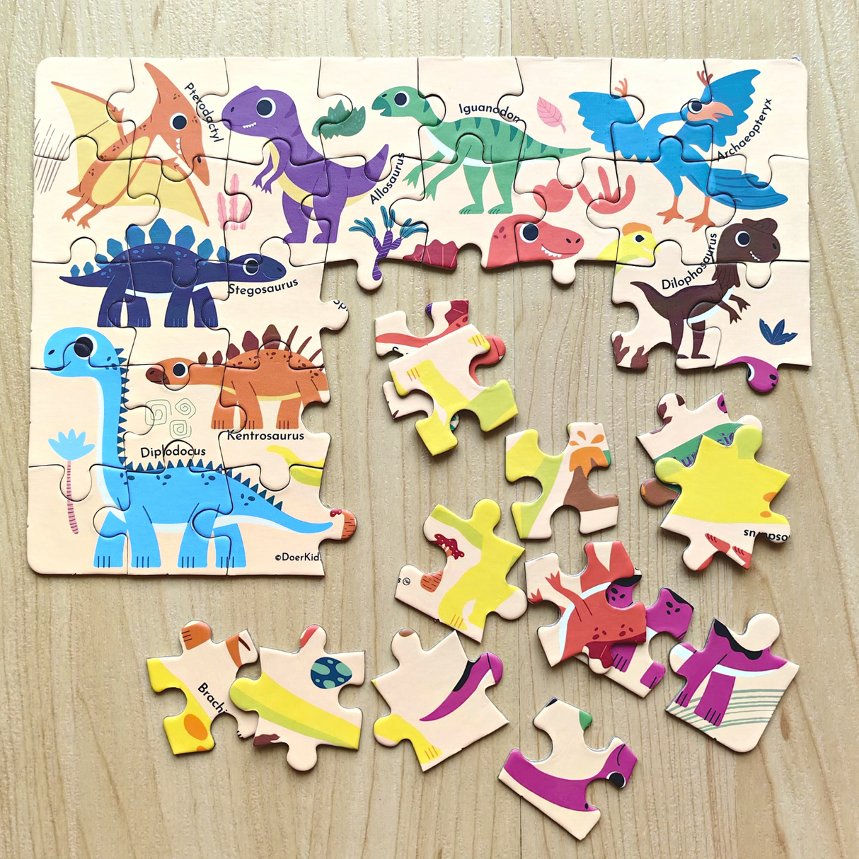 Mini Puzzle Dinosaurier - Jurazeit 40 Stk.-23,5