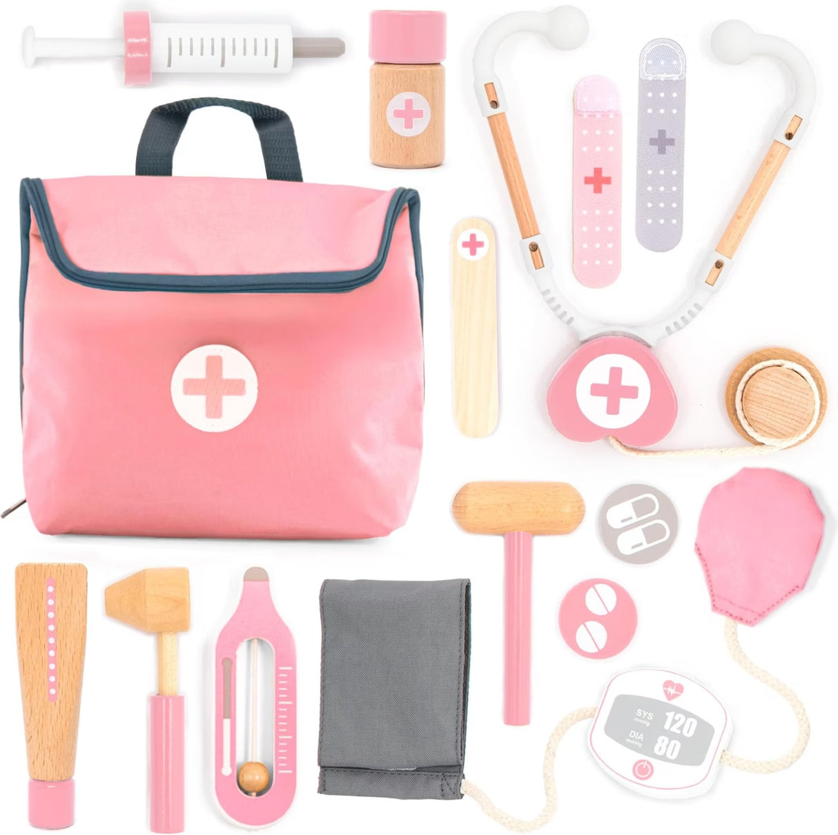 Coffret docteur en bois Mini Rose