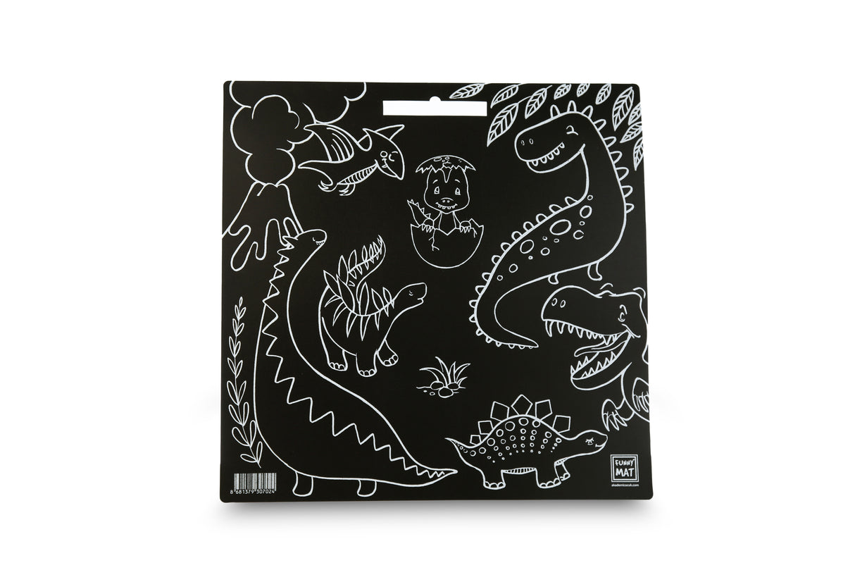 Abwaschbare Malmatte Dinosaurier, Tischset
