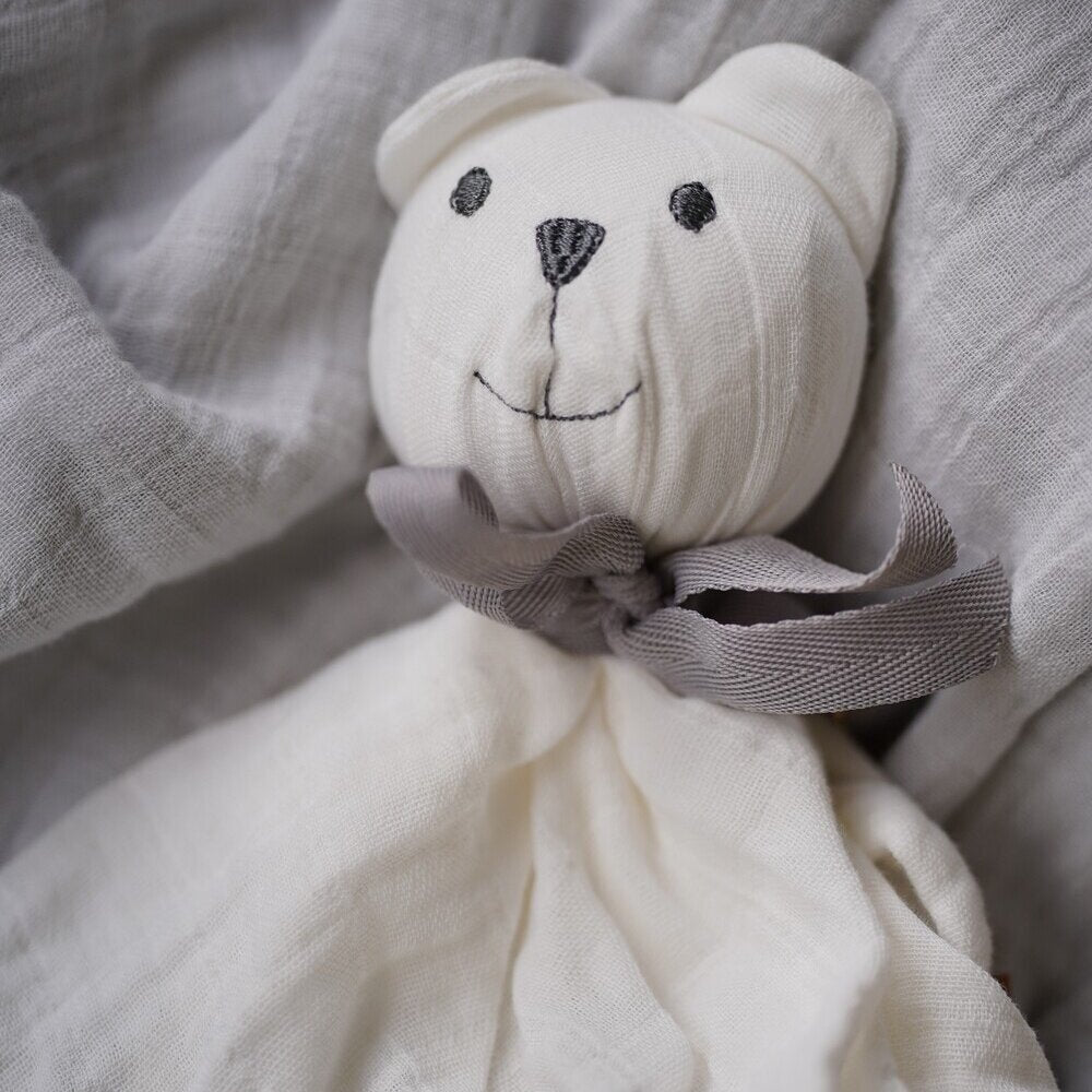 Baby Organic Muslin Cuddle Cloth White