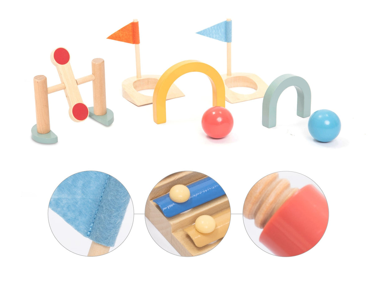 mini-golf en bois