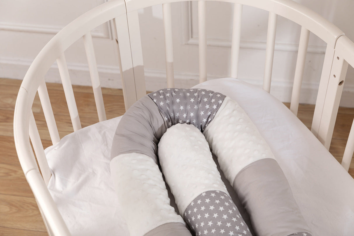 Baby roll guard grey white