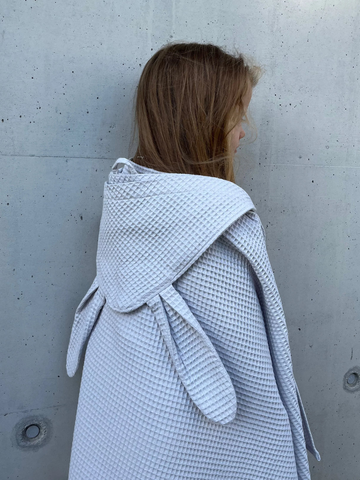 Kinderbadetuch Hase Bio Baumwolle