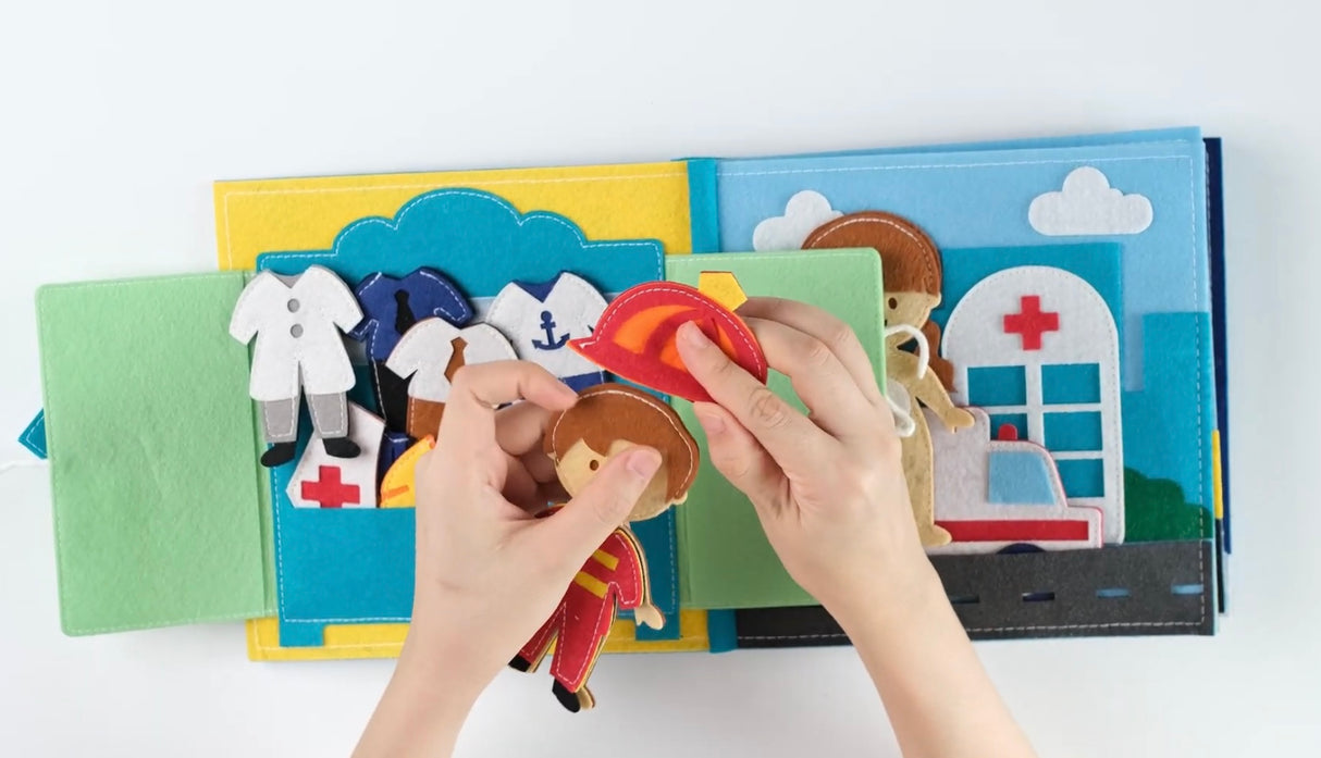 Felt book - Career choice, handmade