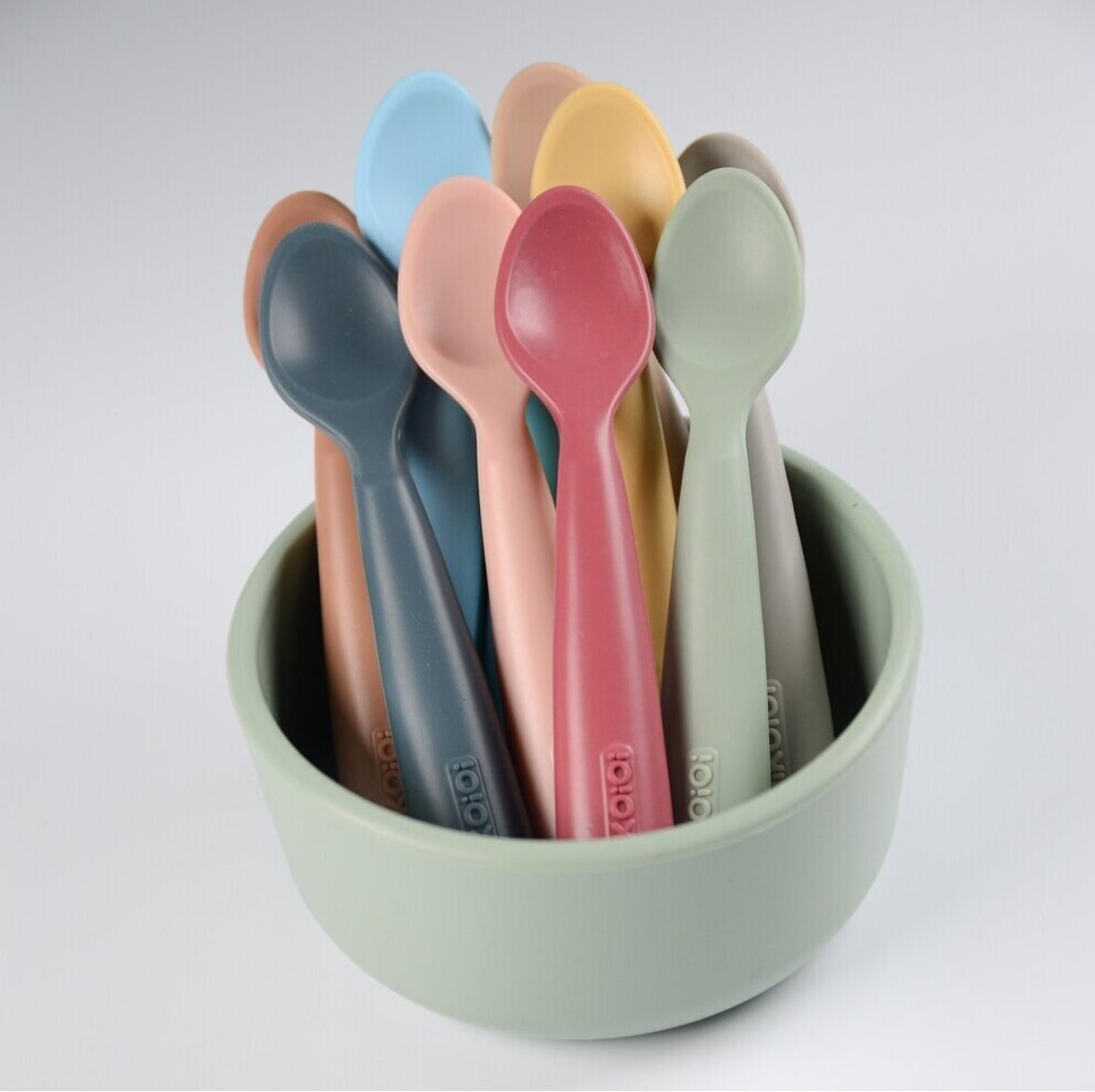 Silicone spoon scooper, dark blue
