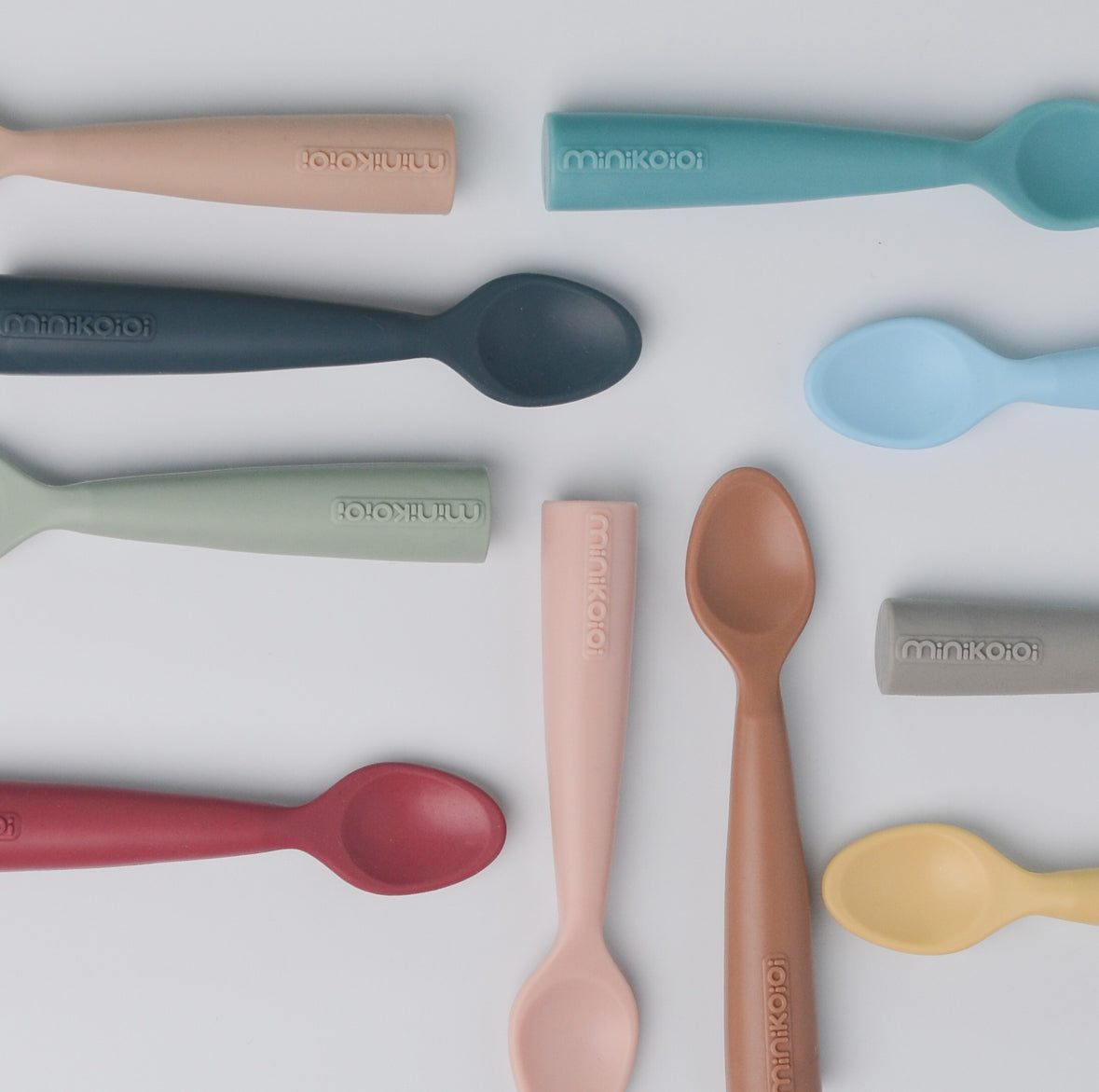Silicone spoon scooper, dark blue
