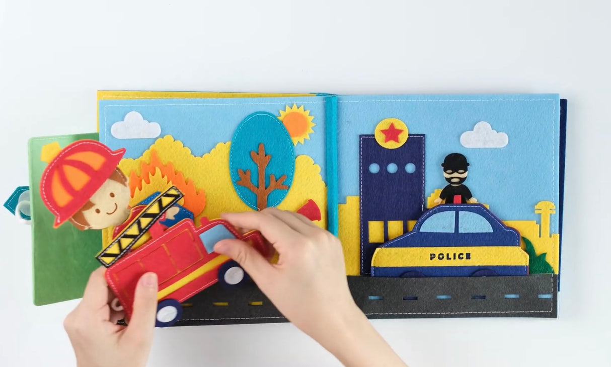 Felt book - Career choice, handmade