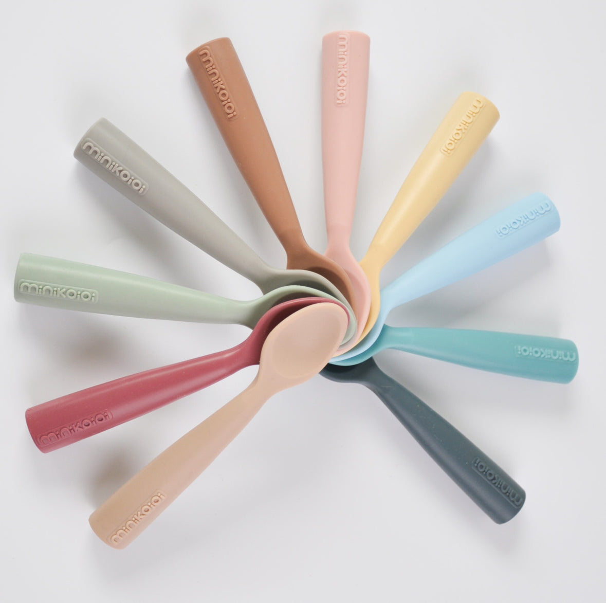 Silicone spoon scooper, dark blue