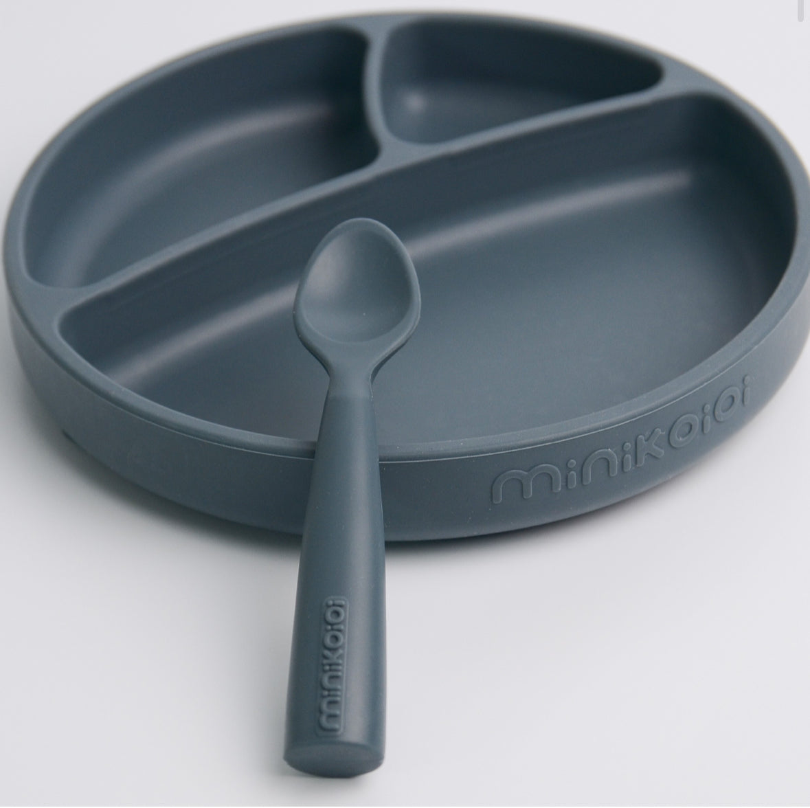 Silicone spoon scooper, dark blue