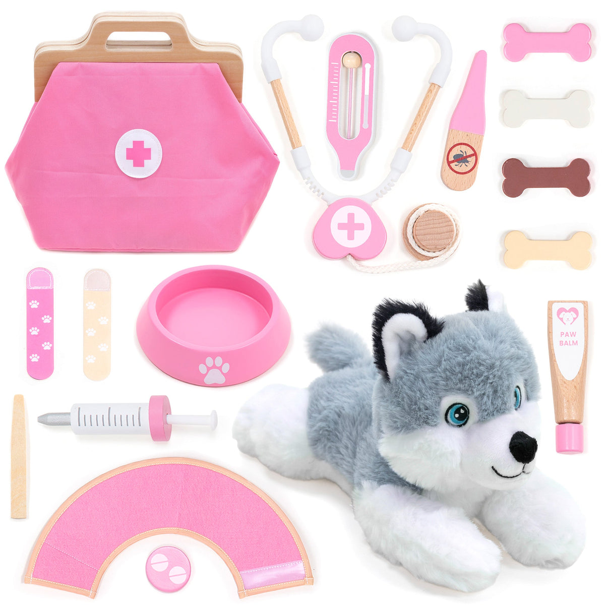 UMU Holz Tierarzt Spielset NEU