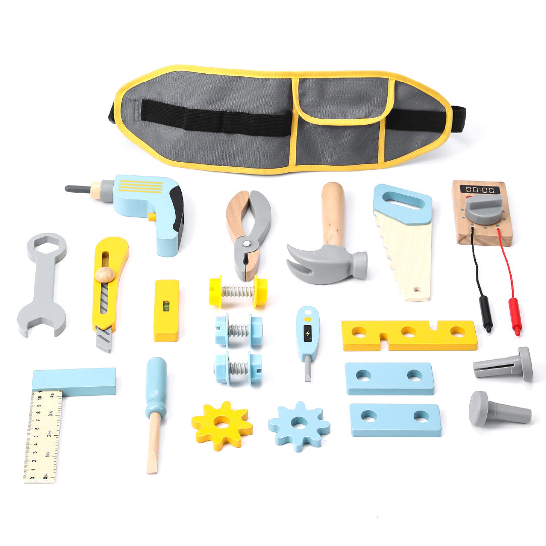 Ensemble de jeu d'outils en bois en bois