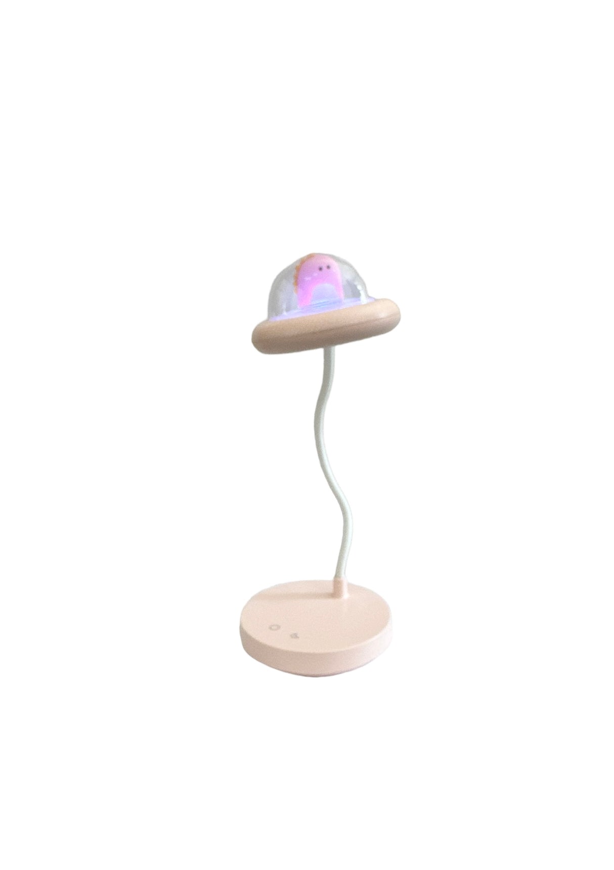 Nachttischlampe USB-Aufladung rosa