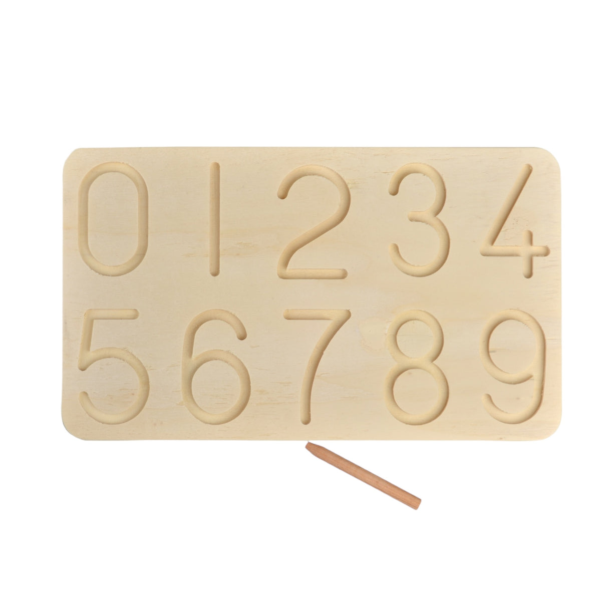 tableau en bois pour écrire les chiffres