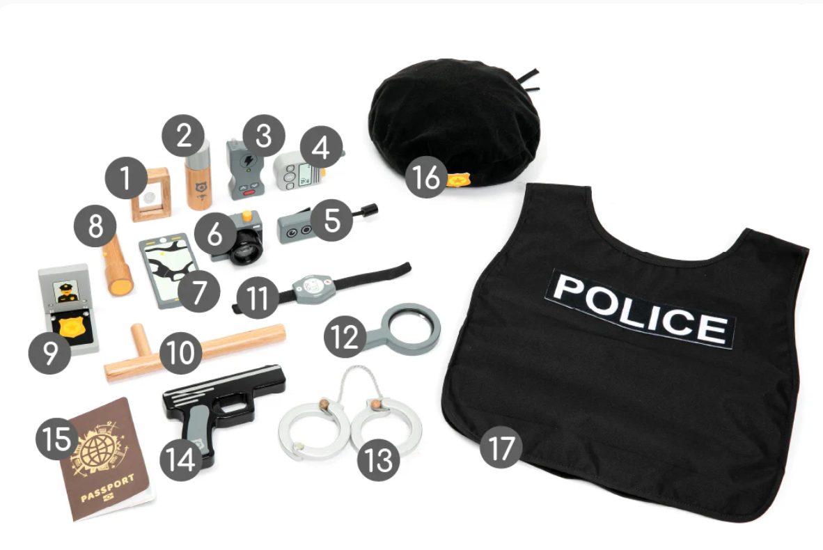 UMU Holz Polizei Spielset