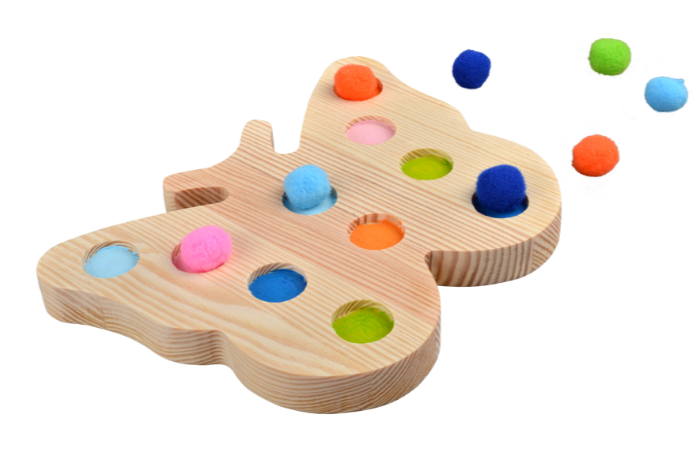 Jeu de papillons à chevilles en feutrine -20