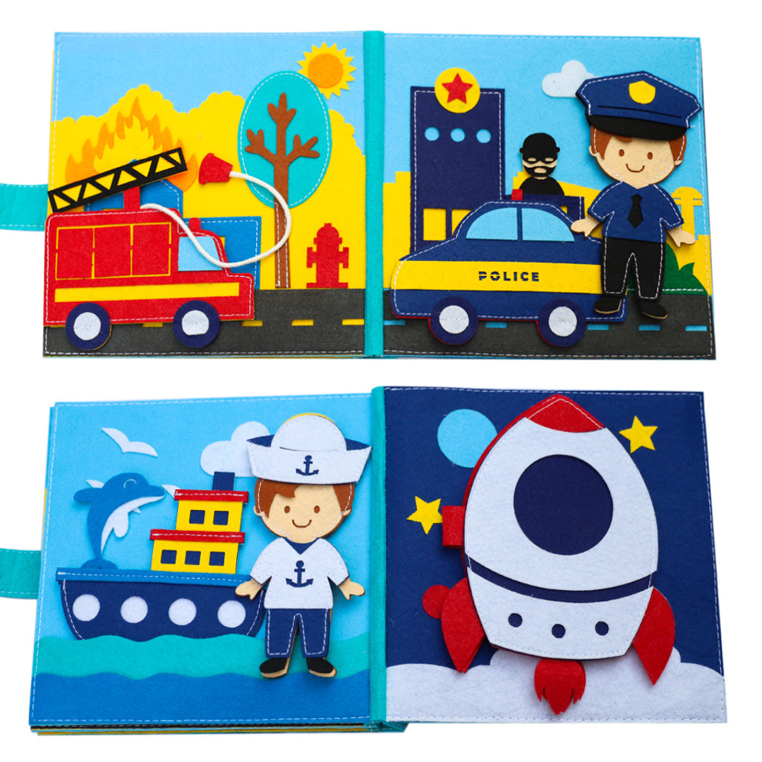 Felt book - Career choice, handmade