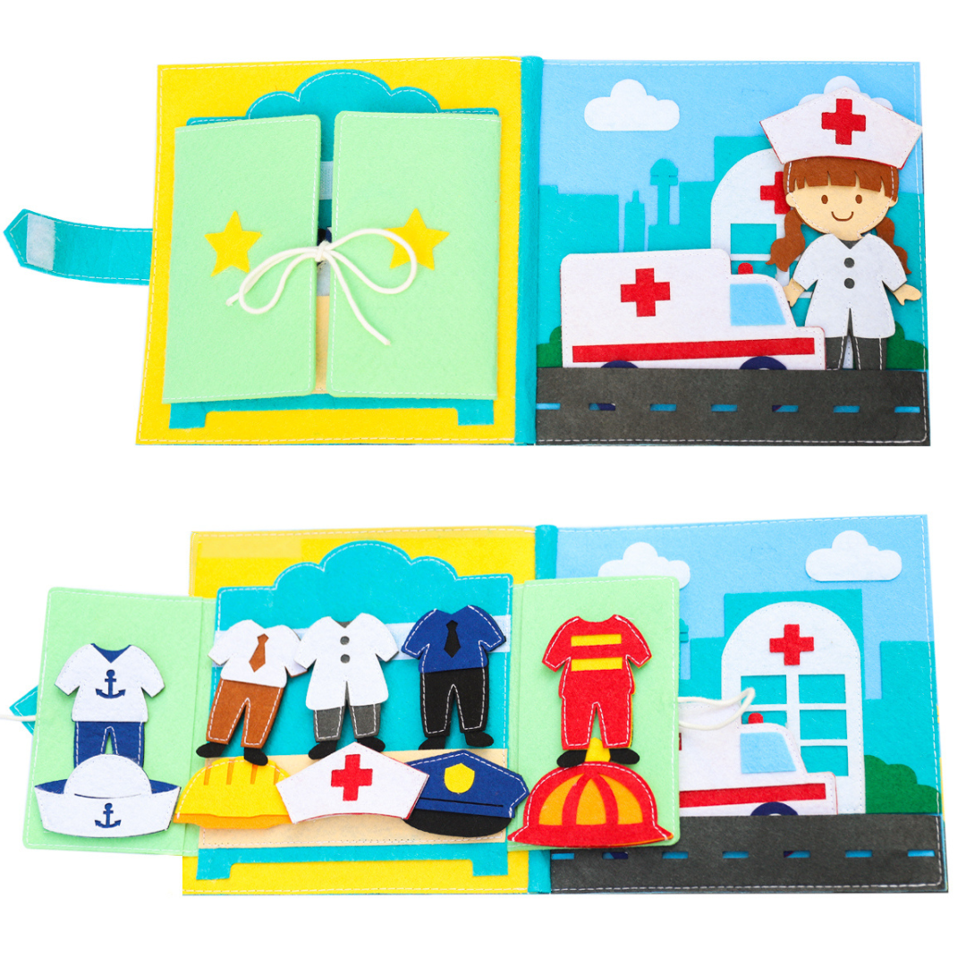Felt book - Career choice, handmade