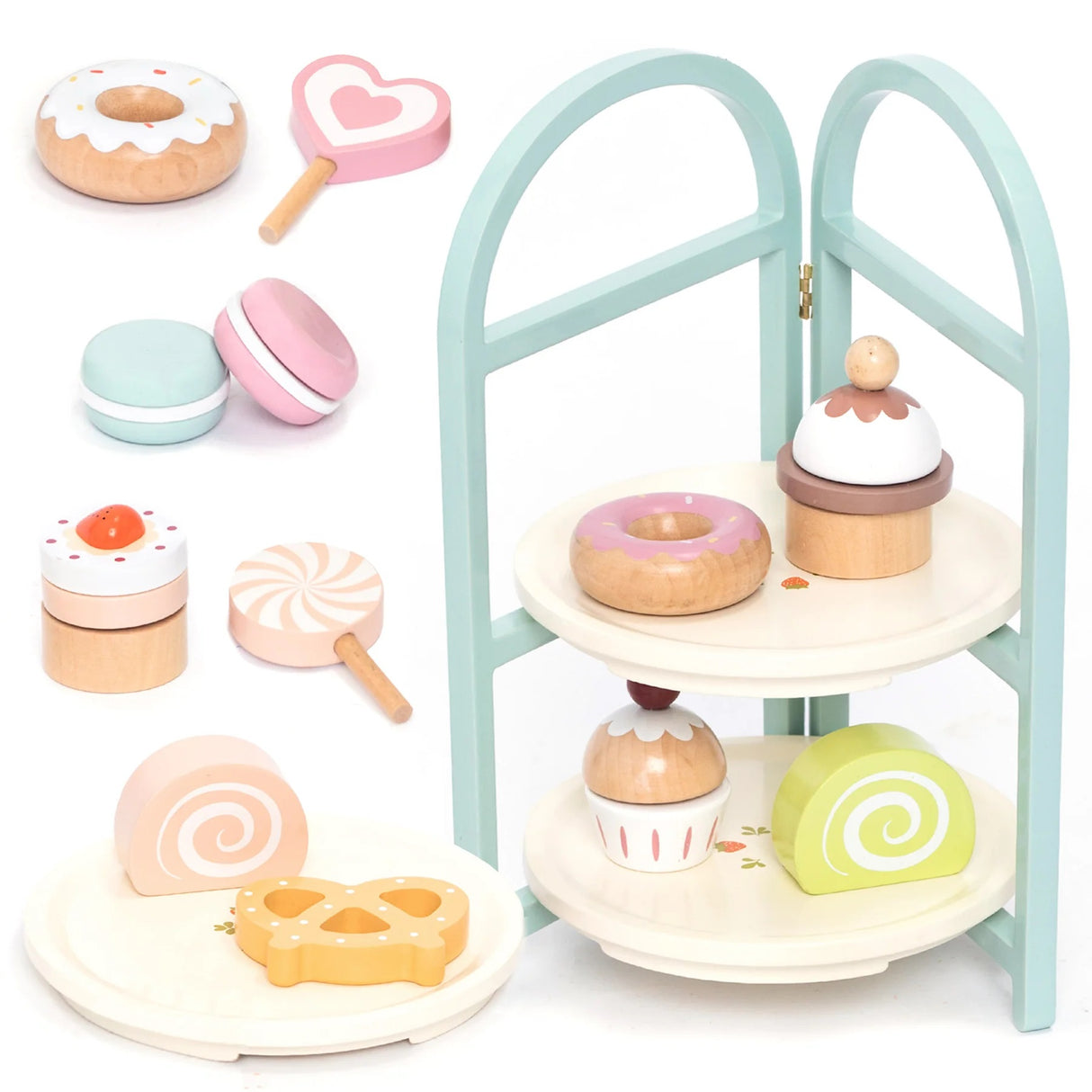 UMU Stand mit Deserts aus Holz