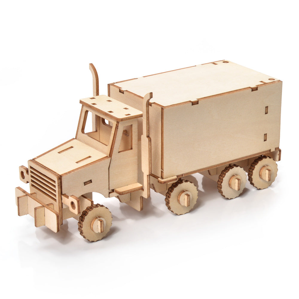 Puzzle en bois modèle 3D - Camion