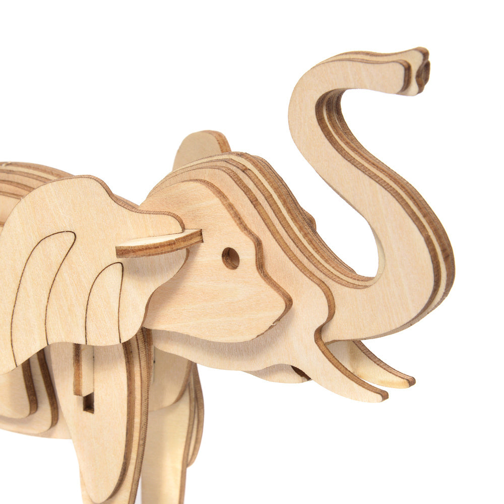 Holzpuzzle Model 3D - Elefant