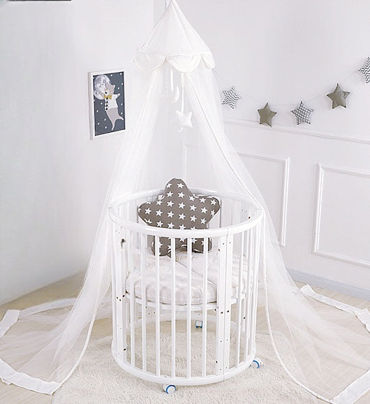 Ciel de lit bébé - blanc
