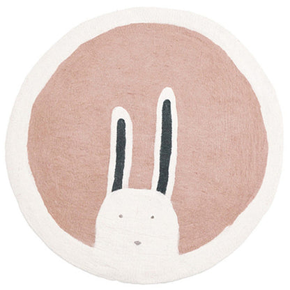 Tapis lapin rose