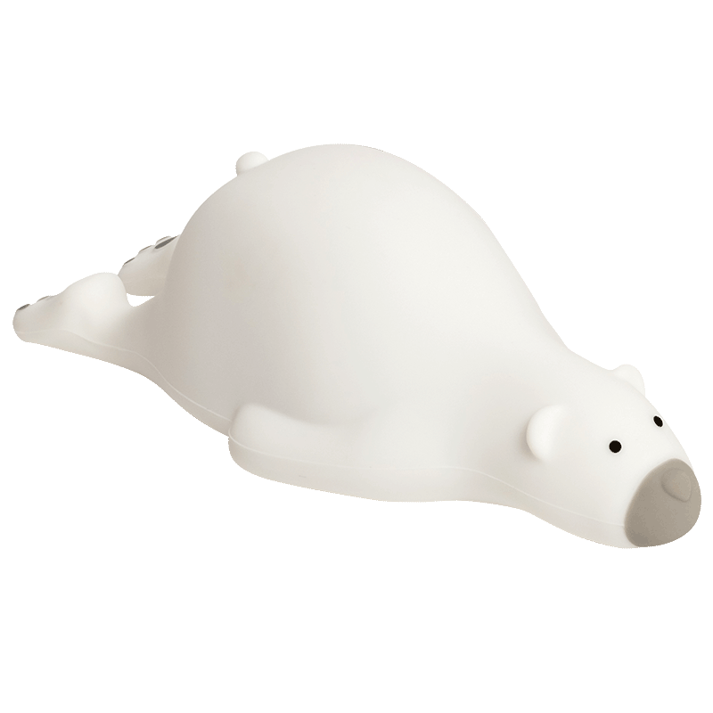 Nachttischlampe USB-Aufladung Eisbär weiss