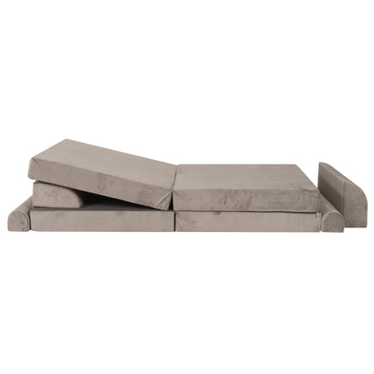 Premium children's sofa Velvet - dark grey