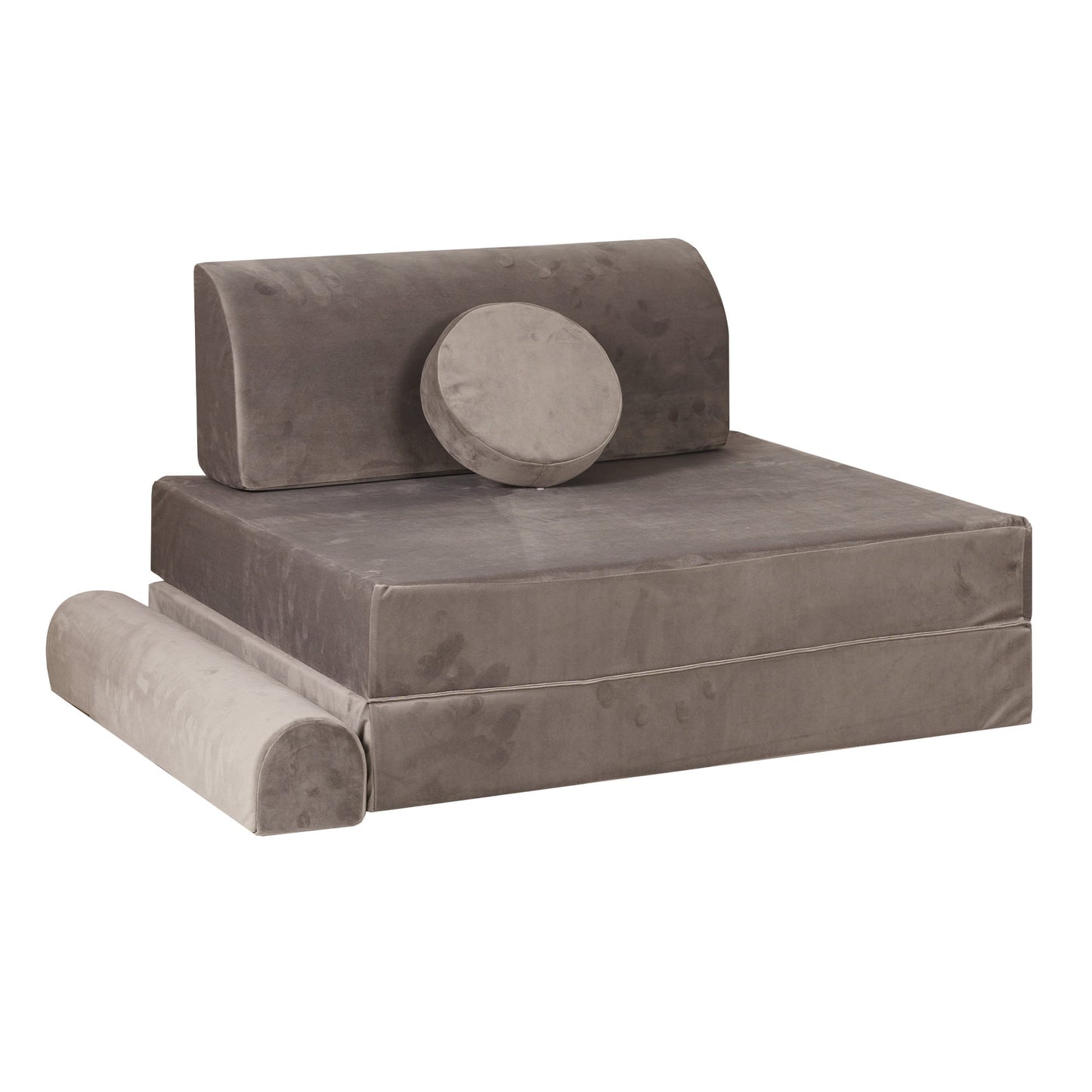 Premium children's sofa Velvet - dark grey