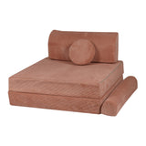 Premium-Spielsofa Cord - ziegelrot