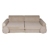 Premium-Spielsofa Cord - ecru