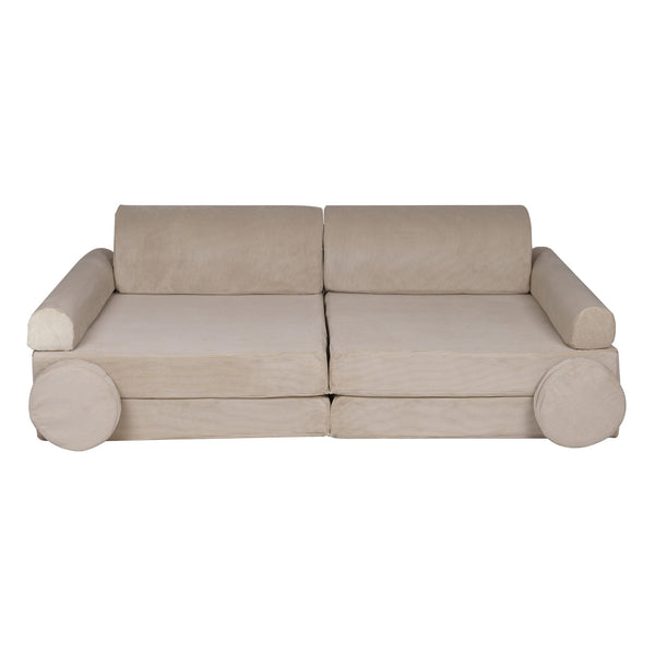 Premium-Spielsofa Cord - ecru
