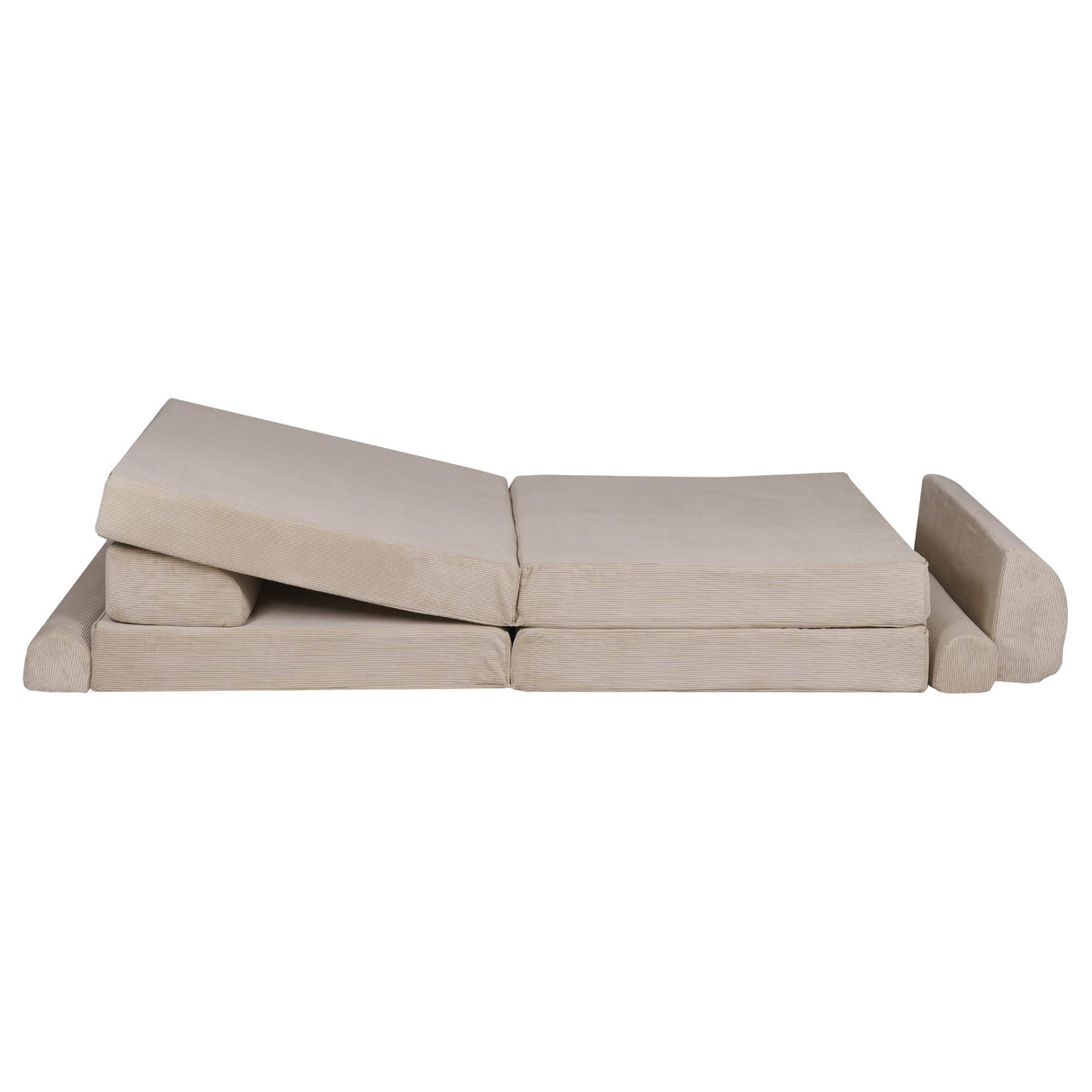 Premium-Spielsofa Cord - ecru