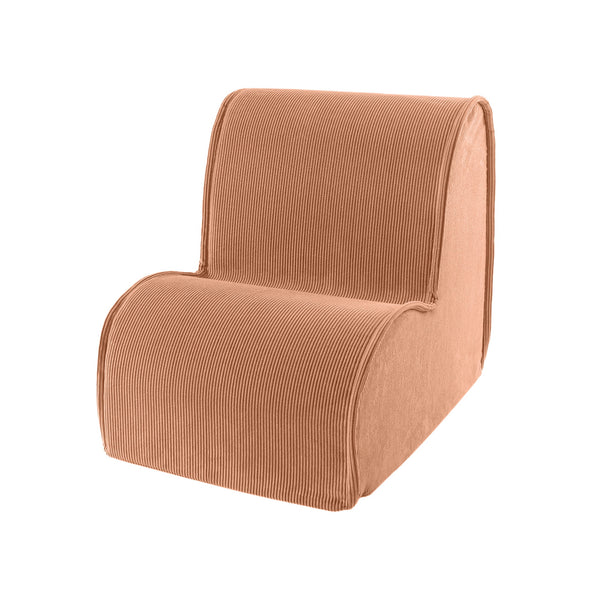Children's armchair Cord - brick red