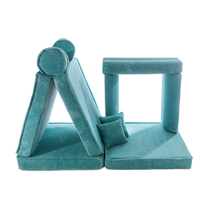 Aesthetic Premium Children's Sofa Cord - turquoise