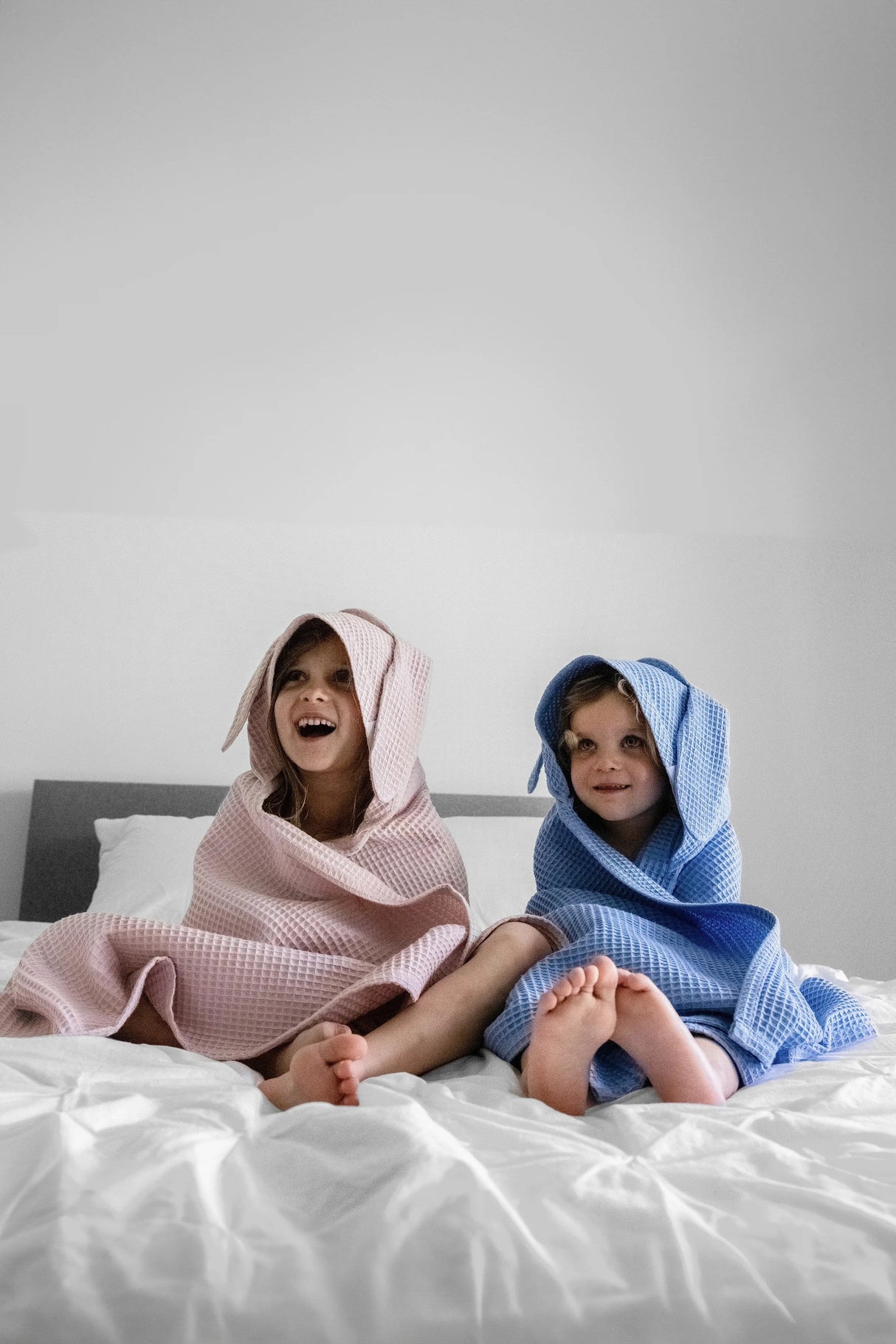 Kinderbadetuch Hase Bio Baumwolle