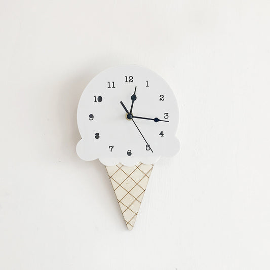 Wall clocks for the children's room - white