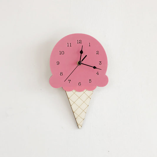 Wall clocks for the children's room - pink