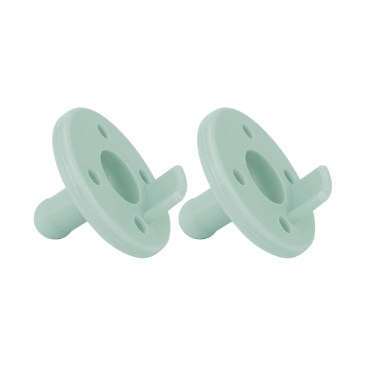 BASICS 2-pack pacifiers-aqua green