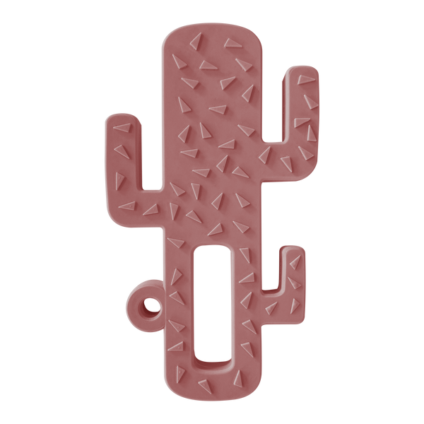 CACTUS teething aid-velvet pink, teething ring