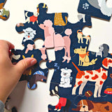 Katzen und Hunde Puzzle 2 in 1