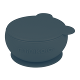 BOWLY feeding bowl with lid-dark blue