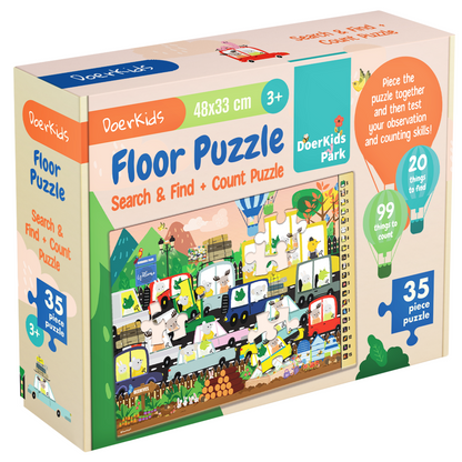 Search Find &amp; Count Parking Lot Floor Puzzle -48