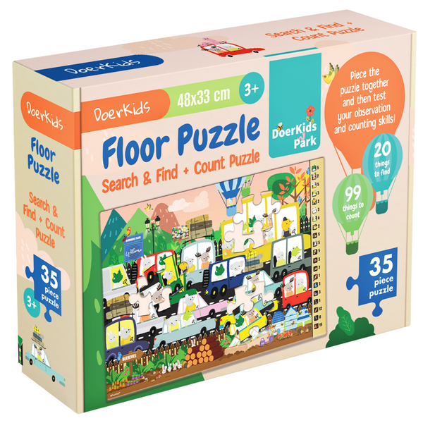 Search Find & Count Parking Lot Floor Puzzle -48
