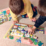 Suchen Finden & Zählen Parkplatz Bodenpuzzle -48