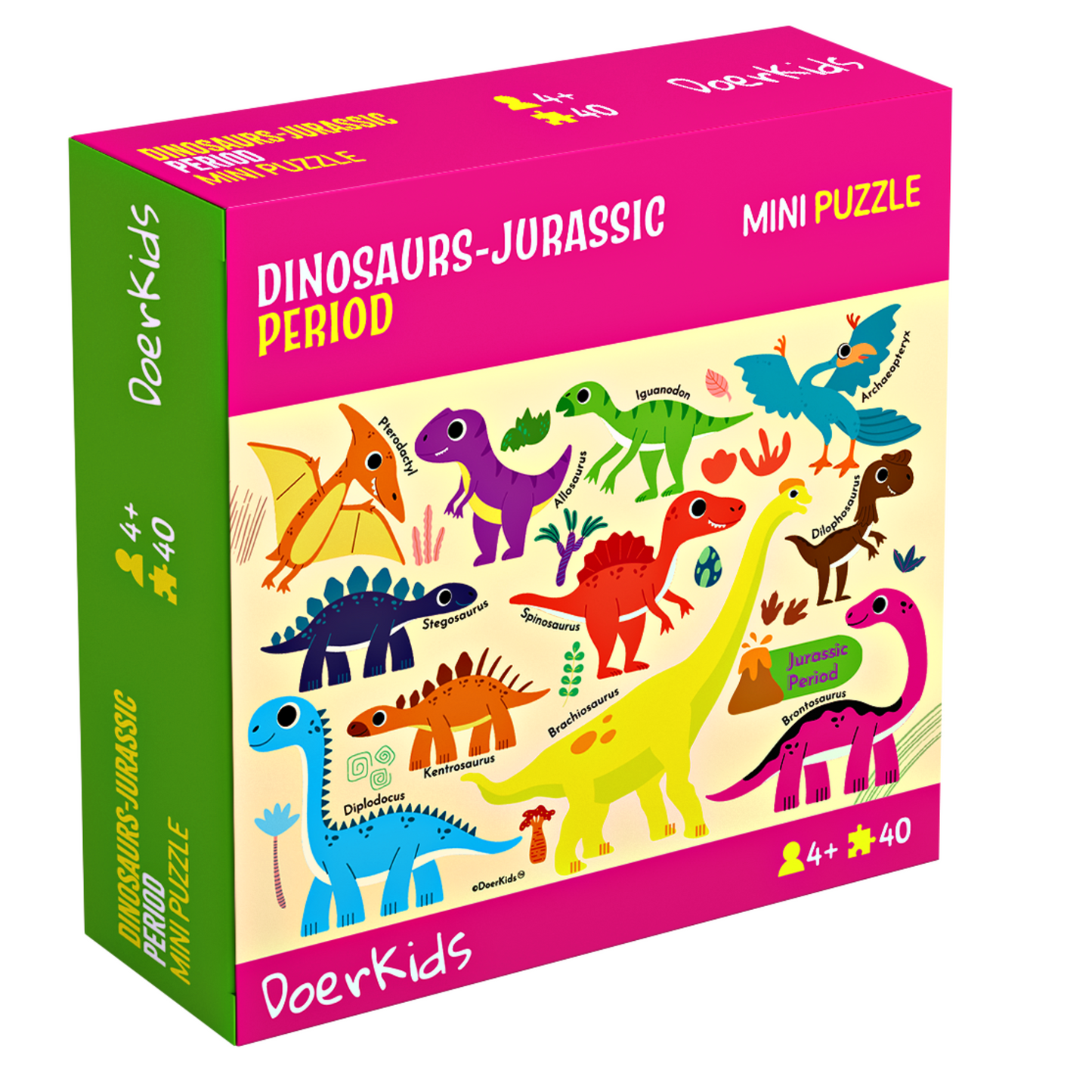 Mini Puzzle Dinosaur - Jurassic Period 40 pcs.-23.5